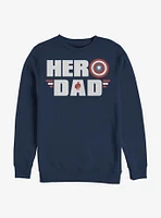 Marvel Captain America Hero Dad Crew Sweatshirt