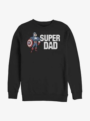 Marvel Captain America Super Dad Crew Sweatshirt