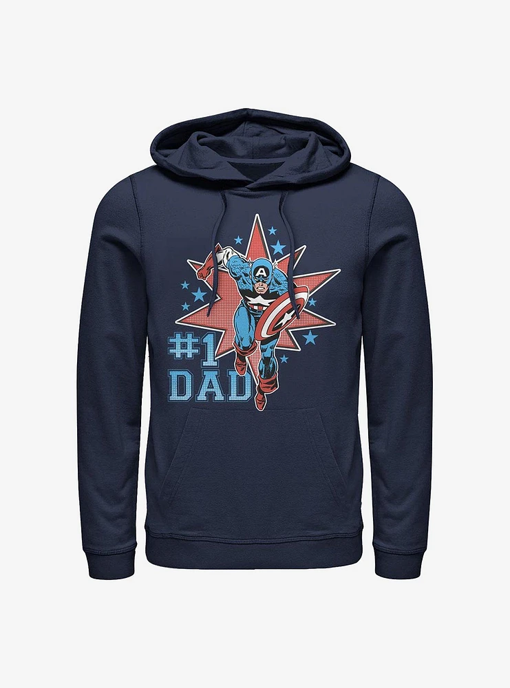 Marvel Captain America Number One Dad Hoodie