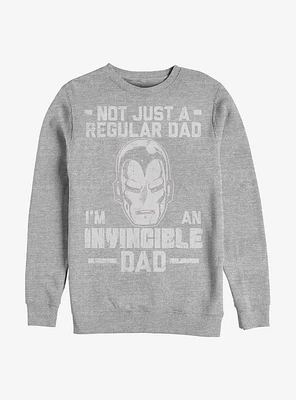 Marvel Iron Man Invincible Dad Crew Sweatshirt