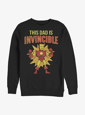 Marvel Iron Man This Dad Is Invincible Crew Sweatshirt