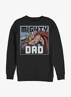 Marvel Thor Mighty Dad Frame Crew Sweatshirt