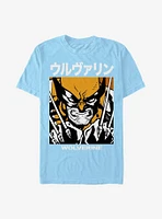 Marvel Wolverine Japanese Text Block T-Shirt