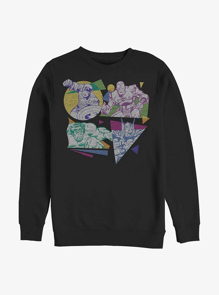 Marvel Avengers 80's Crew Sweatshirt