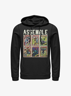 Marvel Avengers Assemble Cards Hoodie