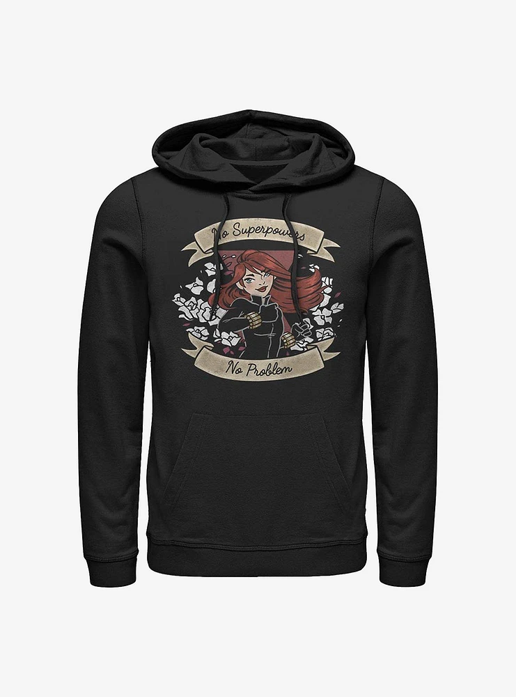 Marvel Black Widow No Superpowers Problem Hoodie