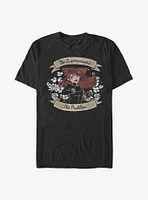 Marvel Black Widow No Superpowers Problem T-Shirt