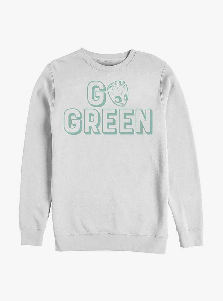 Marvel Guardians Of The Galaxy Go Green Crew Sweatshirt