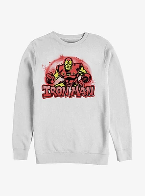 Marvel Iron Man Airbrushed Crew Sweatshirt