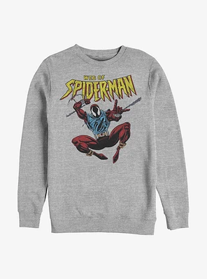 Marvel Spider-Man Web Of Crew Sweatshirt