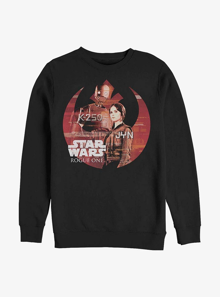 Star Wars Rogue One: A Story Rebel At Heart Crew Sweatshirt