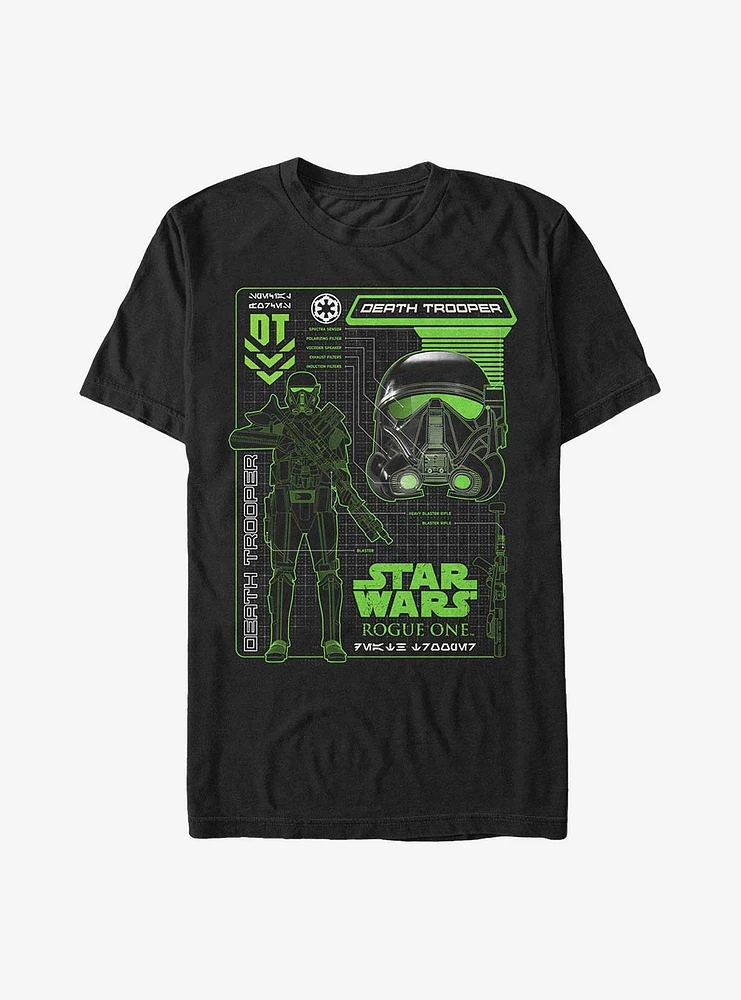 Star Wars Rogue One: A Story Death Trooper Helmet Heavy T-Shirt