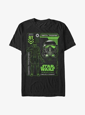 Star Wars Rogue One: A Story Death Trooper Helmet Heavy T-Shirt