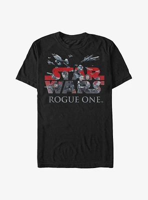 Star Wars Rogue One: A Story Hero Logo T-Shirt