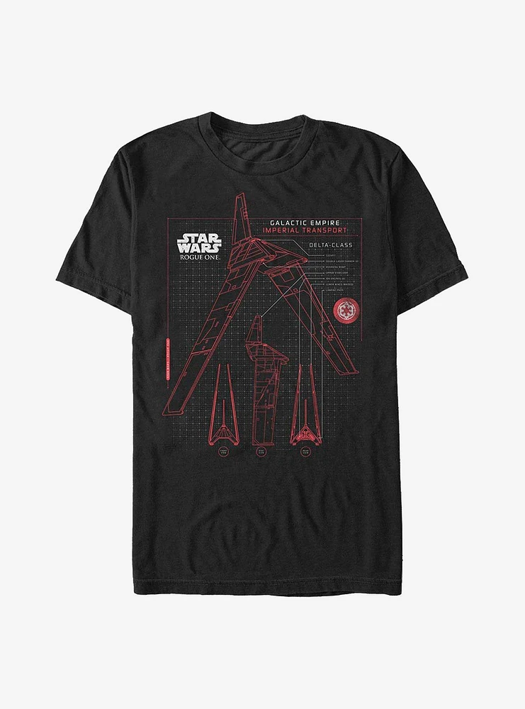 Star Wars Rogue One: A Story Imperial Shuttle T-Shirt