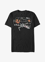 Star Wars Rogue One: A Story X-Wing T-Shirt