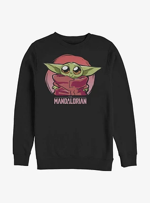 Star Wars The Mandalorian Child Heart Crew Sweatshirt