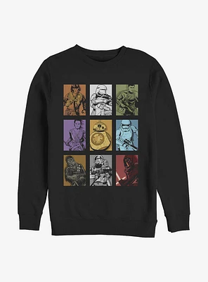 Star Wars: The Force Awakens Nine Box Crew Sweatshirt