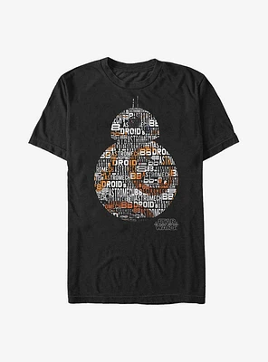 Star Wars: The Force Awakens BB-8 Words T-Shirt