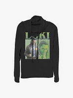 Marvel Loki Time Variant Authority Cowlneck Long-Sleeve Girls Top