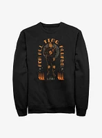 Marvel Loki For All Time. Always. Features Hunter B-15 Crew Sweatshirt