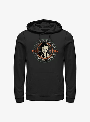 Marvel Loki Glorious Purpose For All Time Hoodie