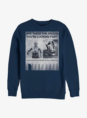 Star Wars Droid Poster Crew Sweatshirt