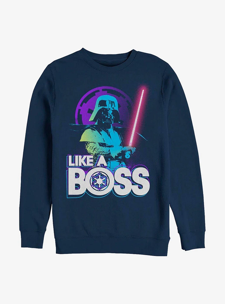 Star Wars Like A Boss Vader Crew Sweatshirt