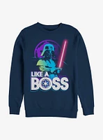 Star Wars Like A Boss Vader Crew Sweatshirt