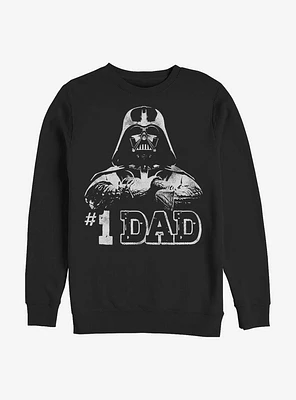 Star Wars Number One Dad Vader Crew Sweatshirt