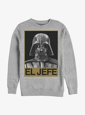 Star Wars El Jefe Vader Crew Sweatshirt