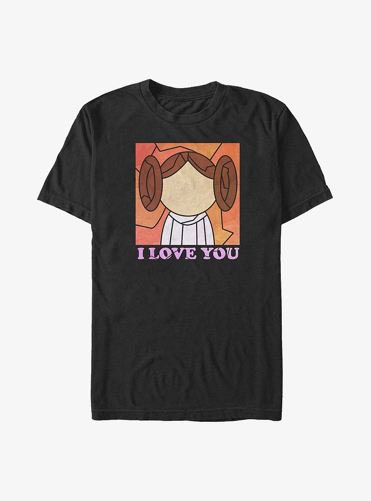 Star Wars I Love You Stained Glass T-Shirt