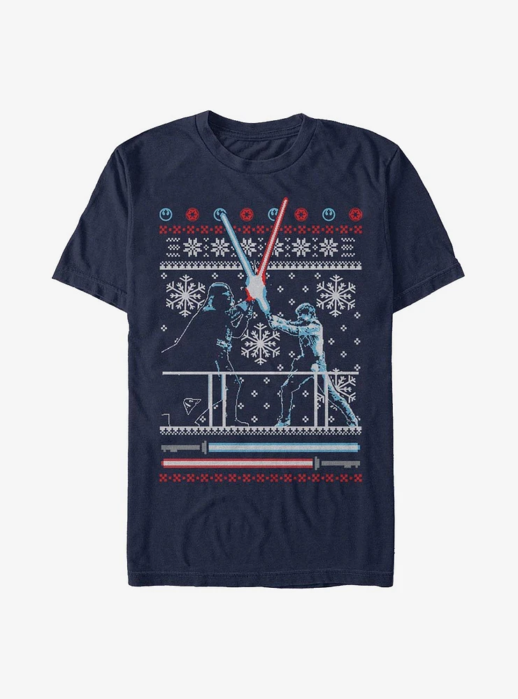 Star Wars Ugly Holiday Battle T-Shirt
