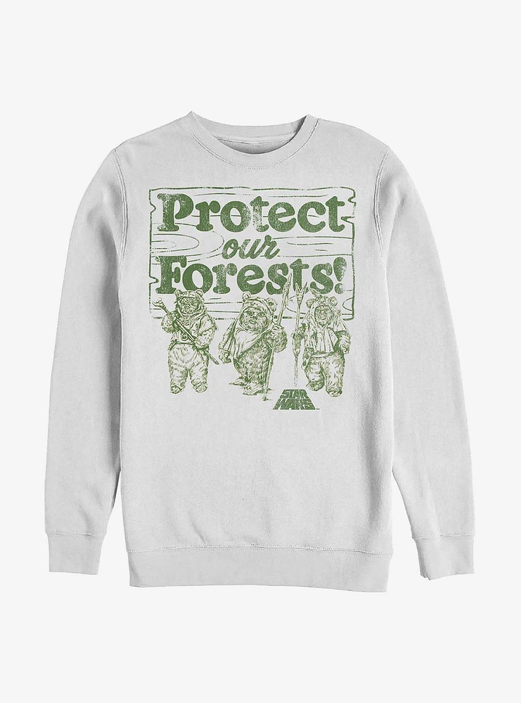 Star Wars Protect Our Forests Crew Sweatshirt