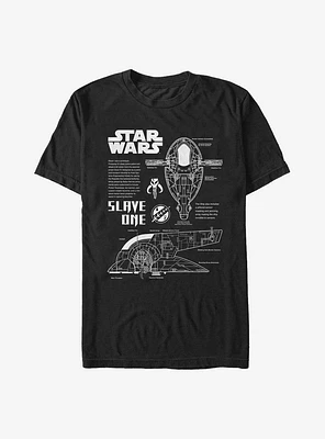 Star Wars Fett Schematic T-Shirt