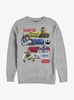 Star Wars Galaxy Dad Crew Sweatshirt
