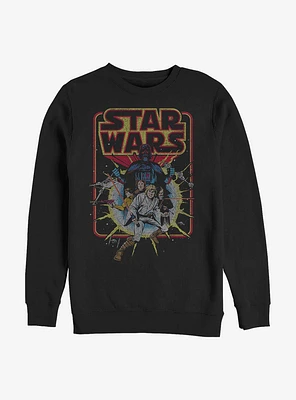 Star Wars Old School Comic Crew Sweatshirt