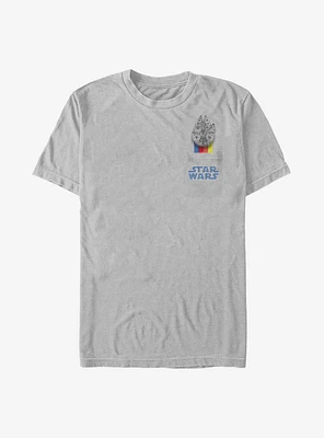 Star Wars Falcon Rainbow Badge T-Shirt