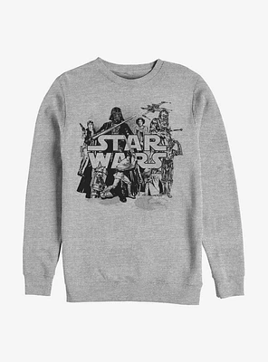 Star Wars Collage Crew Sweatshirt