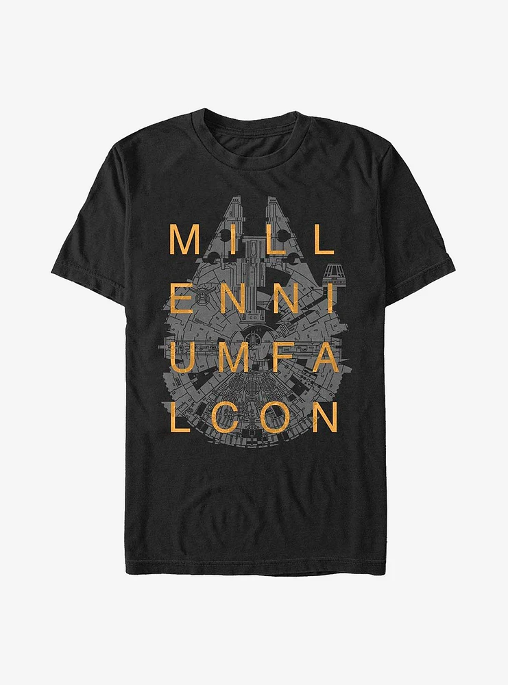 Star Wars Falcon Title T-Shirt