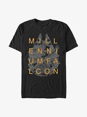 Star Wars Falcon Title T-Shirt