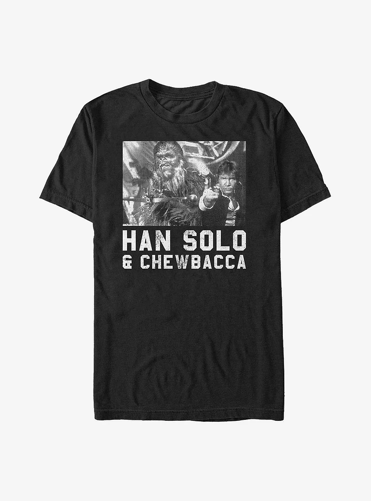 Star Wars Hal Solo & Chewbacca T-Shirt