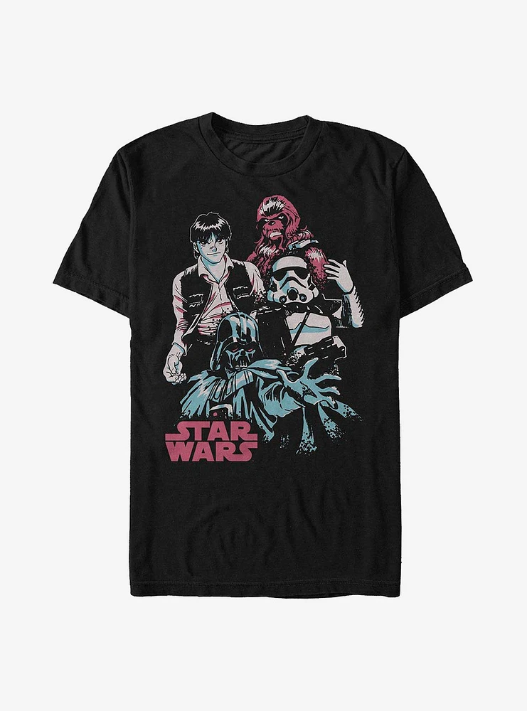 Star Wars Anime Characters T-Shirt