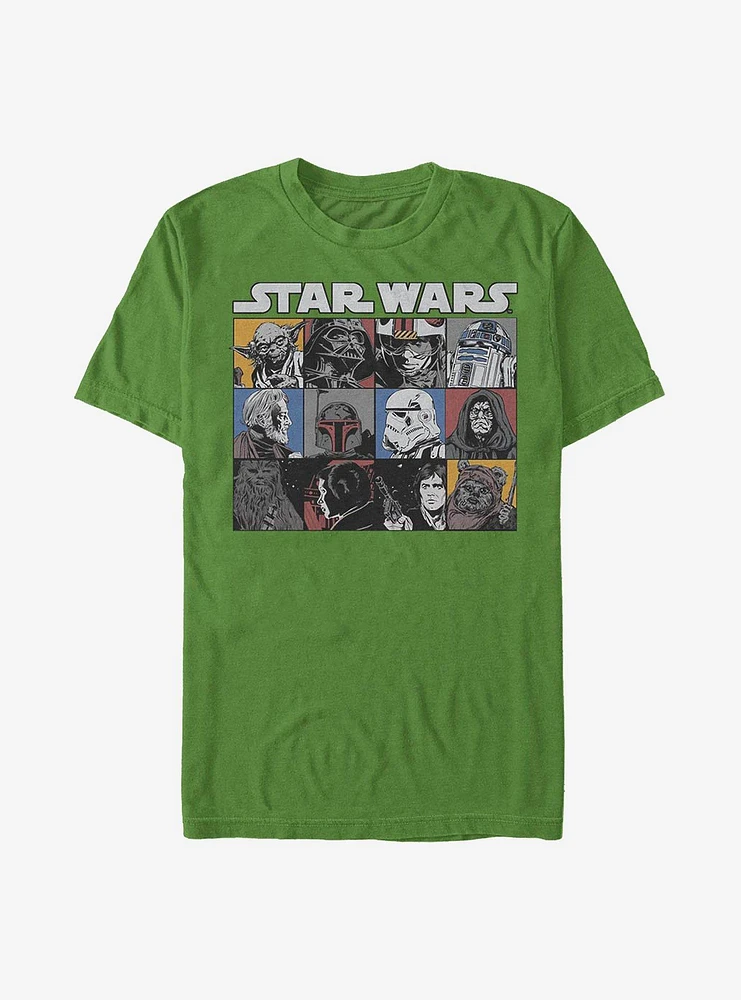 Star Wars Comic Strip Rectangle T-Shirt