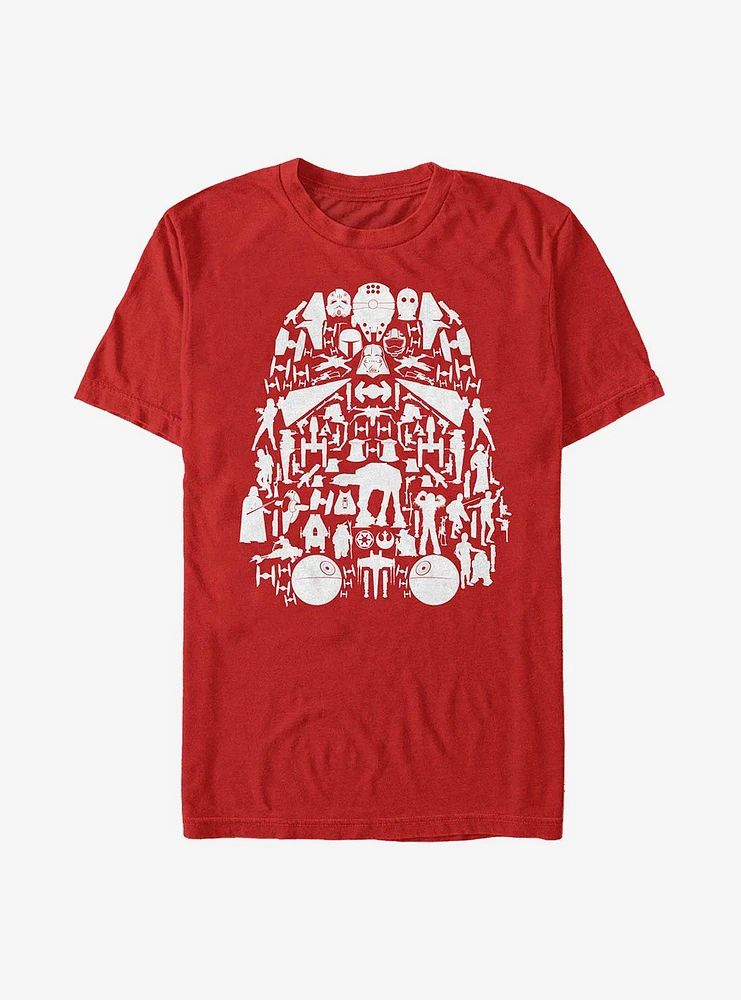 Star Wars Storm Trooper Filled Collage T-Shirt