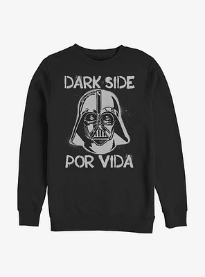 Star Wars Dark Side Por Vida Crew Sweatshirt