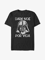 Star Wars Dark Side Por Vida T-Shirt