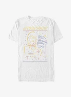 Star Wars Droid Drawing Logo T-Shirt