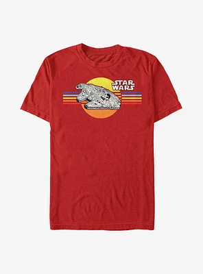 Star Wars Falcon Rainbow Lines T-Shirt