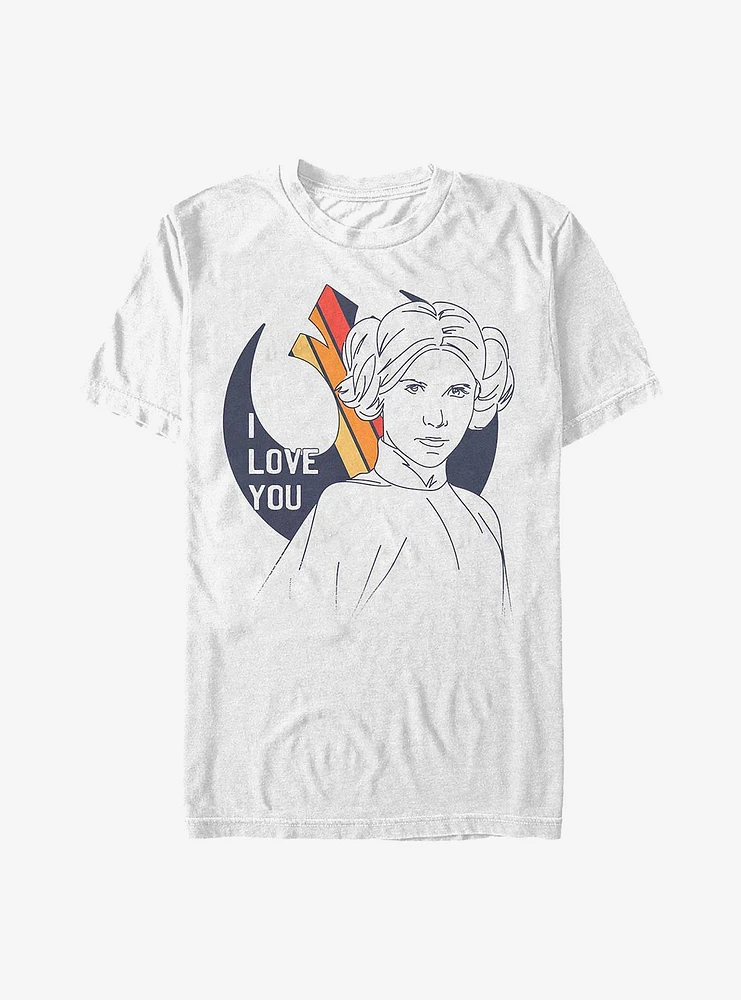 Star Wars I Love You Outline T-Shirt